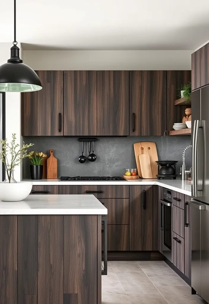 22 Stunning White Oak Cabinet Stain Colors That'll Transform Your Home! - 18. Charred Wood
