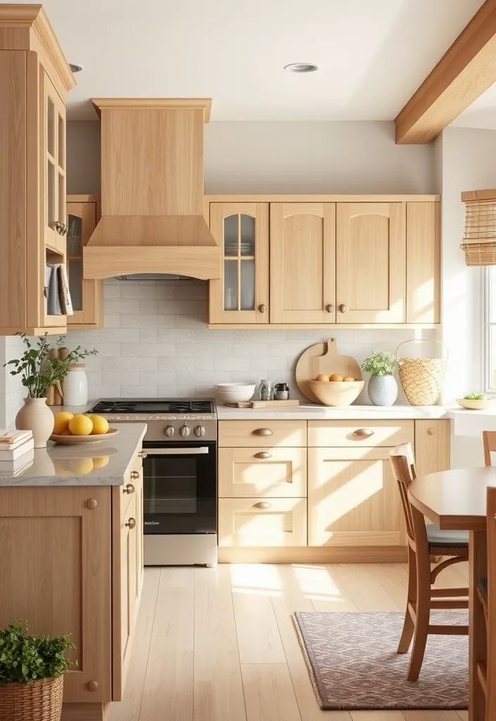 22 Stunning White Oak Cabinet Stain Colors That'll Transform Your Home! - 22. Warm Beige