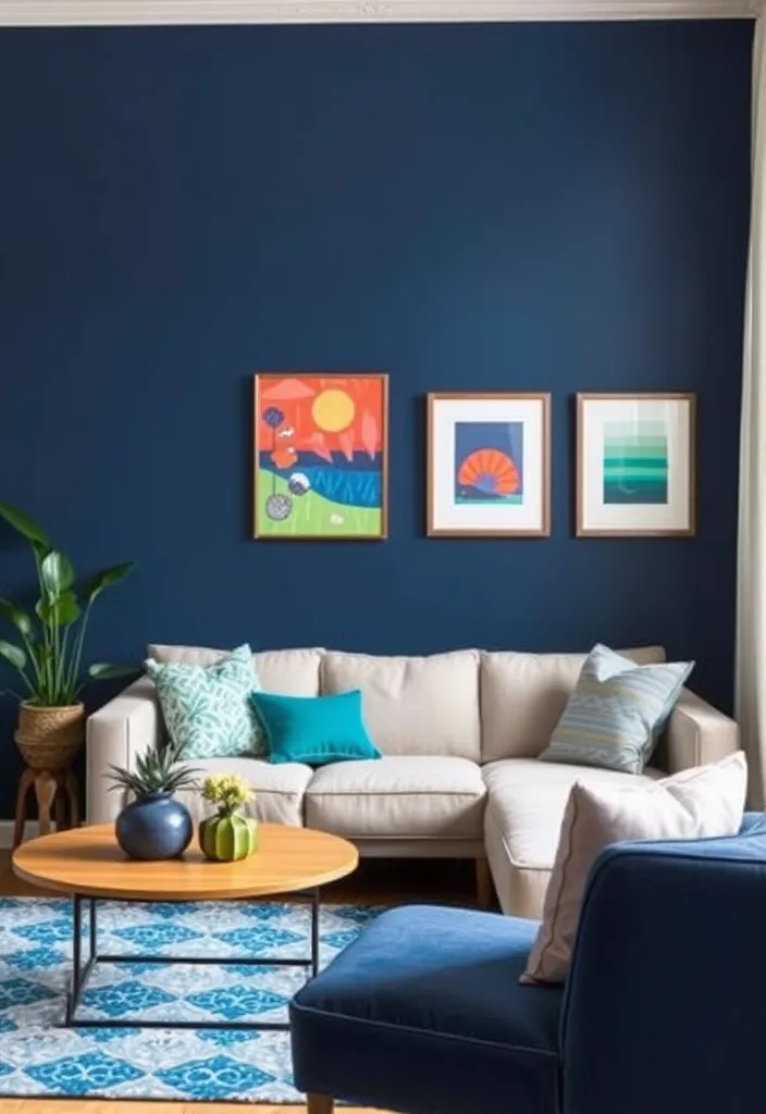 22 Timeless Living Room Ideas That'll Make You Fall in Love Again! - 11. Bold Accent Walls