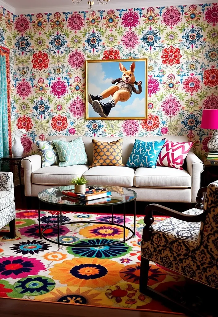 22 Timeless Living Room Ideas That'll Make You Fall in Love Again! - 21. Playful Patterns