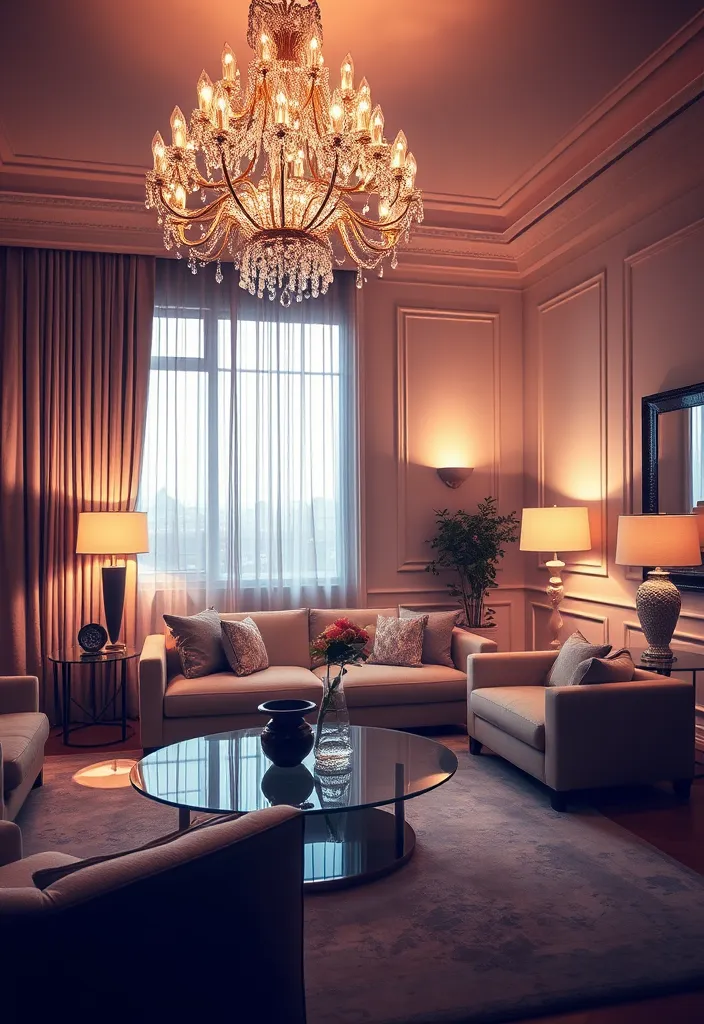 22 Timeless Living Room Ideas That'll Make You Fall in Love Again! - 5. Elegant Lighting Fixtures