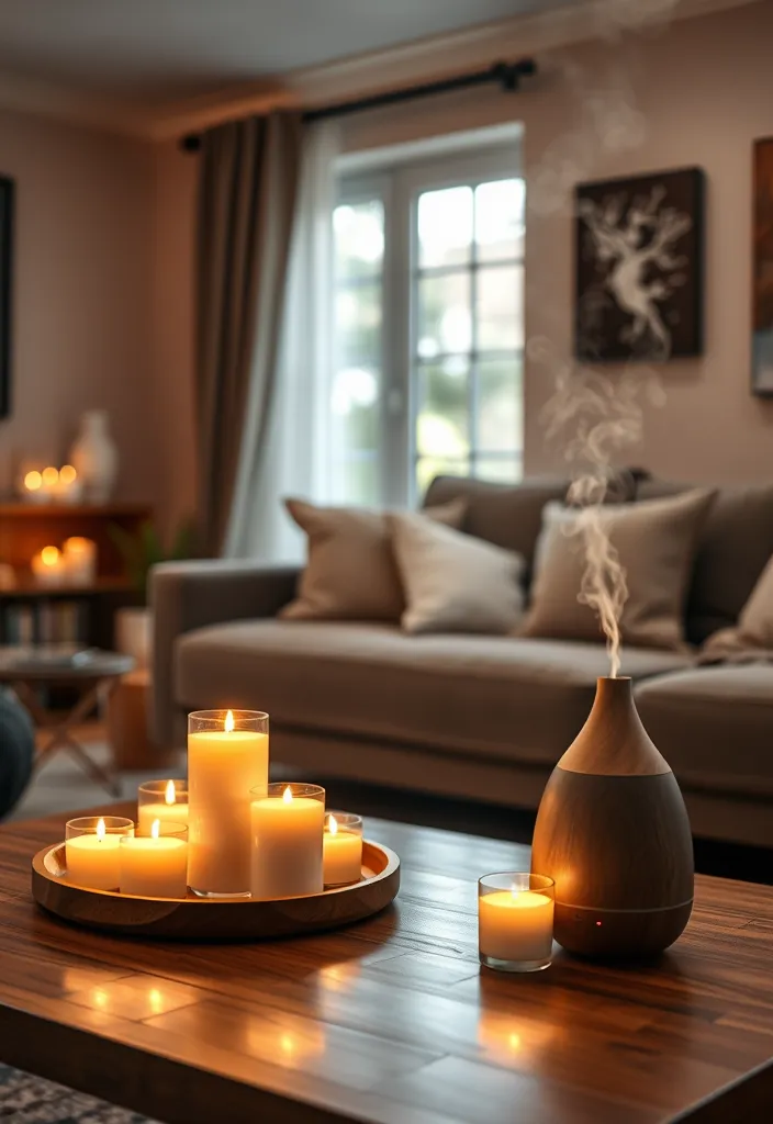 23 Apartment Aesthetic Cozy Living Room Ideas That'll Make You Want to Snuggle In! - 21. Fresh Scents for Comfort