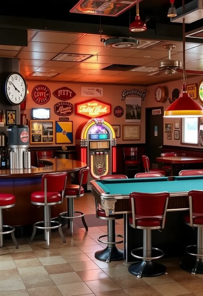 23 Classy Man Cave Ideas That'll Make You the Envy of All Your Friends! - 11. Vintage Sports Bar