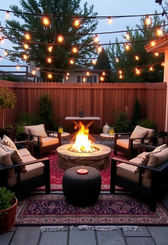23 Classy Man Cave Ideas That'll Make You the Envy of All Your Friends! - 14. Cozy Fire Pit Lounge