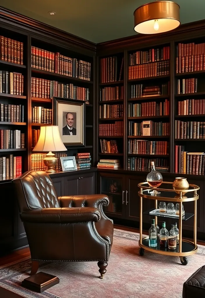 23 Classy Man Cave Ideas That'll Make You the Envy of All Your Friends! - 2. The Gentleman's Library