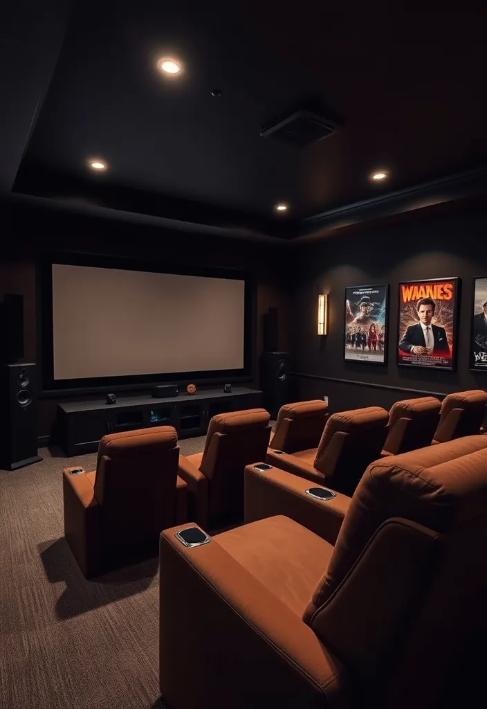 23 Classy Man Cave Ideas That'll Make You the Envy of All Your Friends! - 3. Home Theater Experience