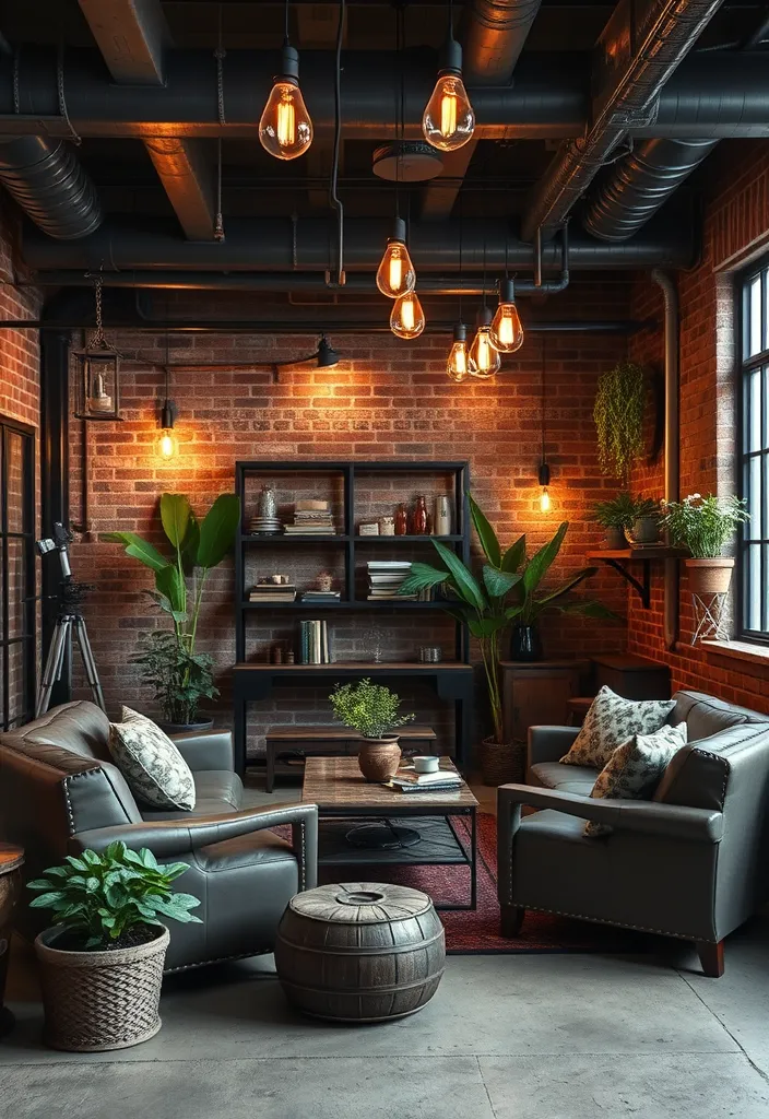 23 Classy Man Cave Ideas That'll Make You the Envy of All Your Friends! - 7. Industrial Chic