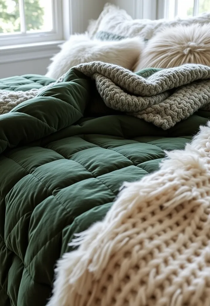 23 Comfy Bedroom Aesthetic Ideas That'll Make You Want to Curl Up and Stay! - 1. Layered Textures