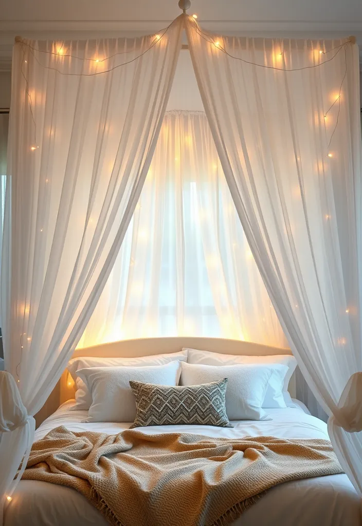 23 Comfy Bedroom Aesthetic Ideas That'll Make You Want to Curl Up and Stay! - 13. Cozy Canopy