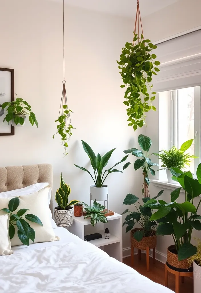 23 Comfy Bedroom Aesthetic Ideas That'll Make You Want to Curl Up and Stay! - 9. Indoor Plants