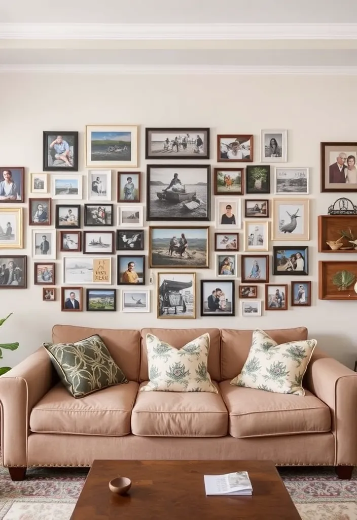 23 Cozy Moody Living Room Ideas That'll Make You Want to Snuggle Up! - 14. Personal Touches