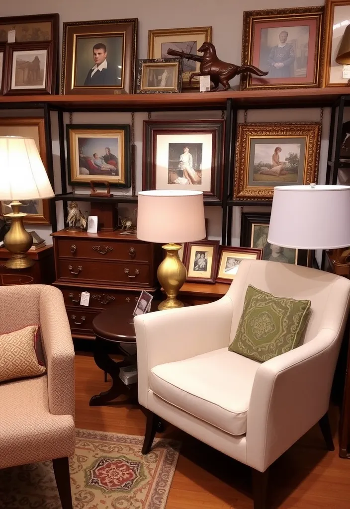 23 Cozy Moody Living Room Ideas That'll Make You Want to Snuggle Up! - 5. Vintage Finds