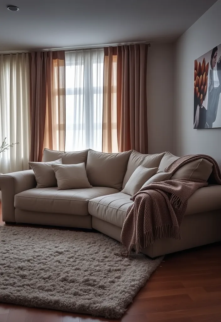 23 Cozy Moody Living Room Ideas That'll Make You Want to Snuggle Up! - 6. Soft Furnishings