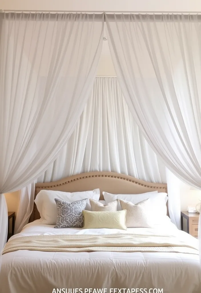 23 Enchanting Cottage Bedroom Ideas for a Dark and Cozy Escape (#5 Is a Must-See!) - 12. Cozy Canopy Beds