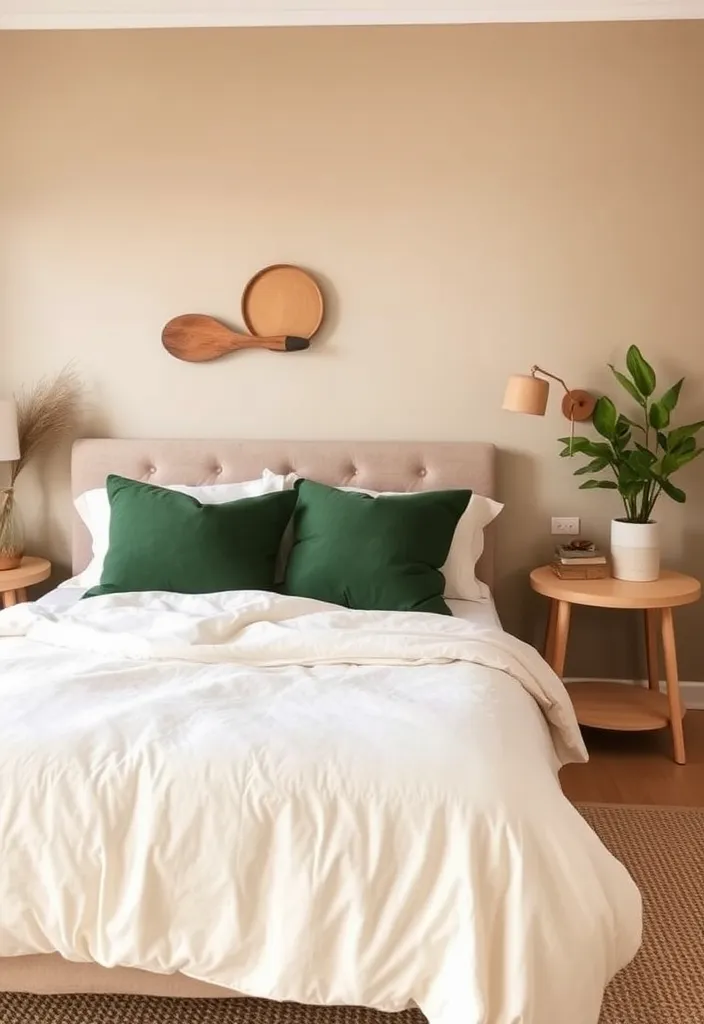 23 Enchanting Cottage Bedroom Ideas for a Dark and Cozy Escape (#5 Is a Must-See!) - 8. Earthy Color Palette