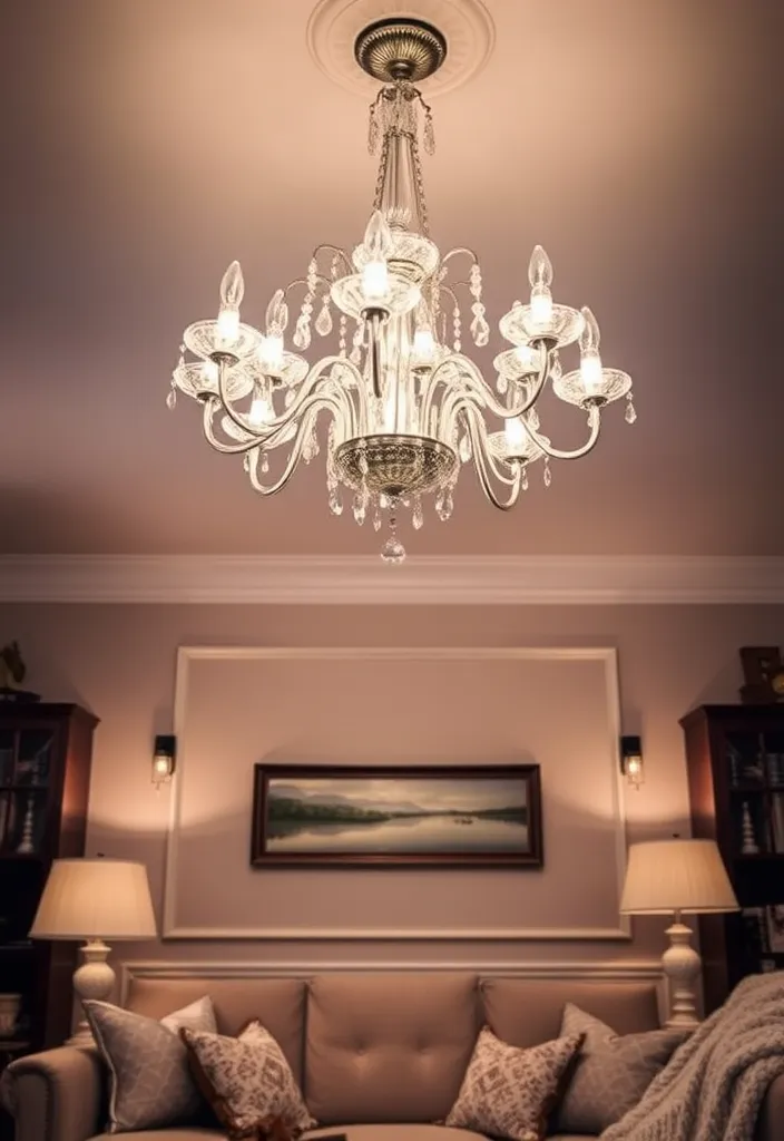 23 Modern French Country Living Room Ideas That'll Make You Want to Redecorate! - 10. Elegant Lighting Fixtures