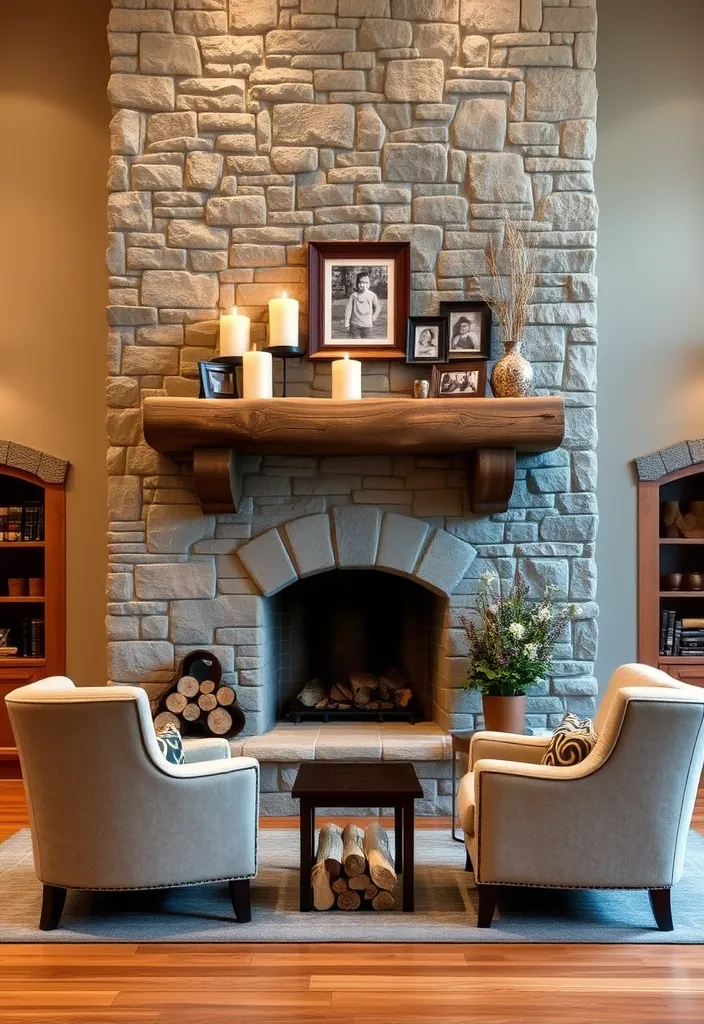 23 Modern French Country Living Room Ideas That'll Make You Want to Redecorate! - 5. Statement Fireplaces