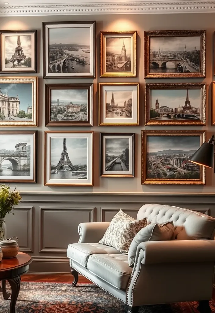 23 Modern French Country Living Room Ideas That'll Make You Want to Redecorate! - 7. French-Inspired Artwork