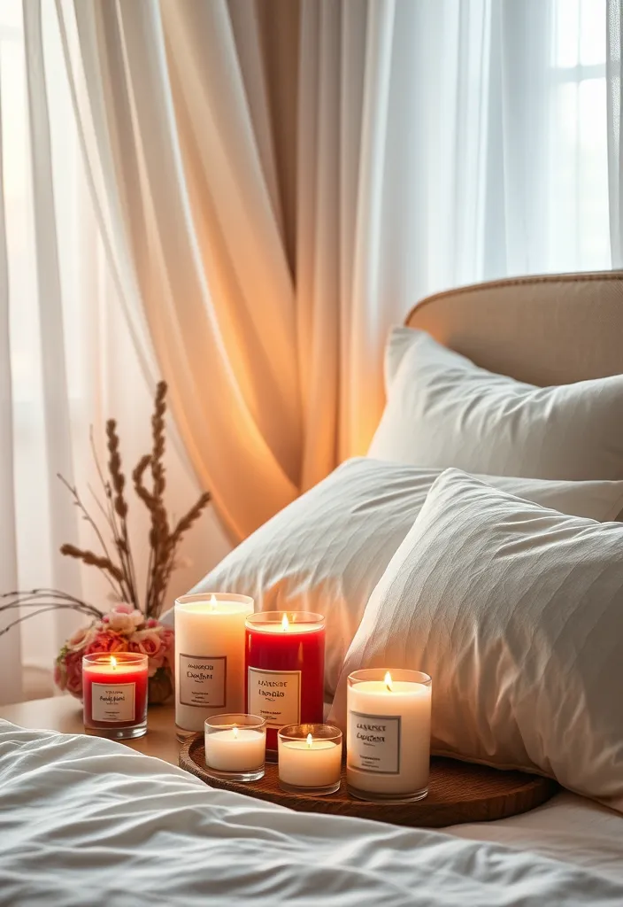 23 Romantic Master Bedroom Decor Ideas That'll Make You Believe in Love Again! - 13. Scented Candles for Ambiance