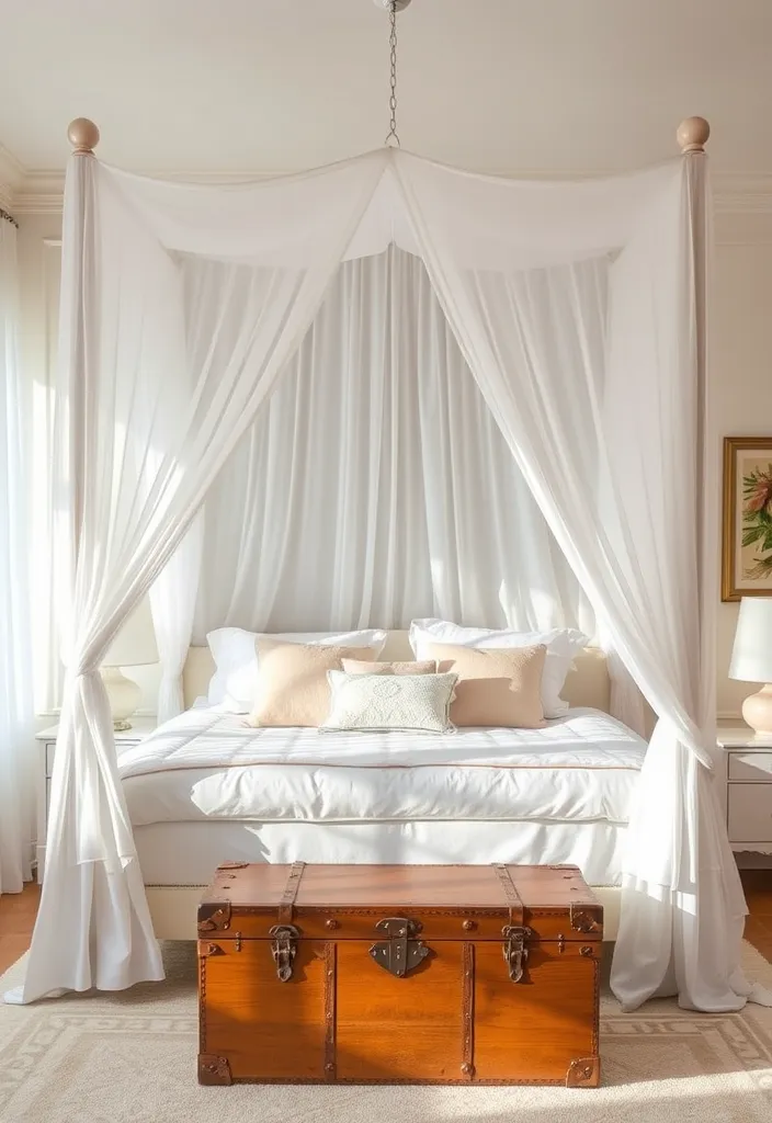 23 Romantic Master Bedroom Decor Ideas That'll Make You Believe in Love Again! - 3. Romantic Canopy Bed