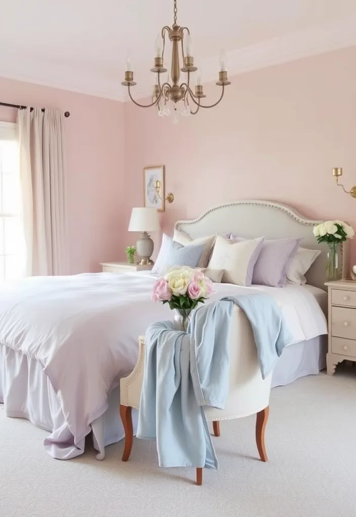 23 Romantic Master Bedroom Decor Ideas That'll Make You Believe in Love Again! - 6. Romantic Color Palette