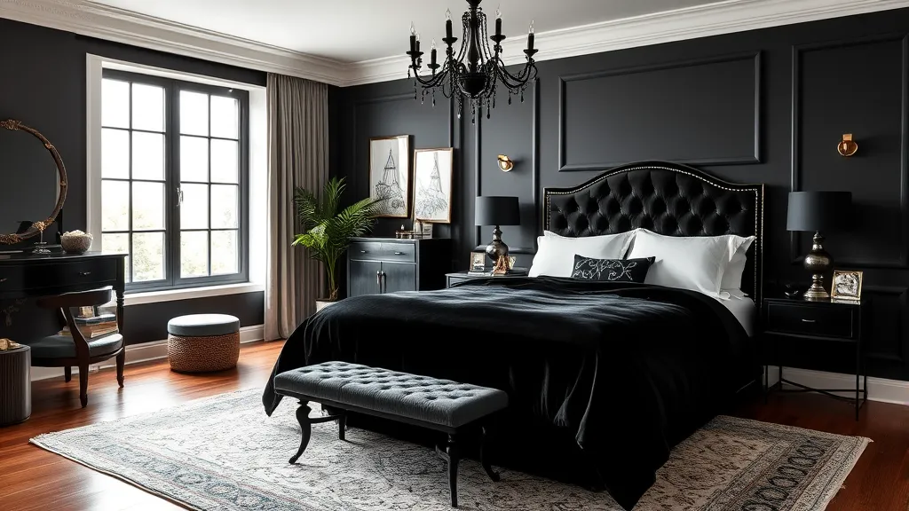 24 Black Bedroom Aesthetic Ideas That'll Transform Your Space Into a Dreamy Retreat!
