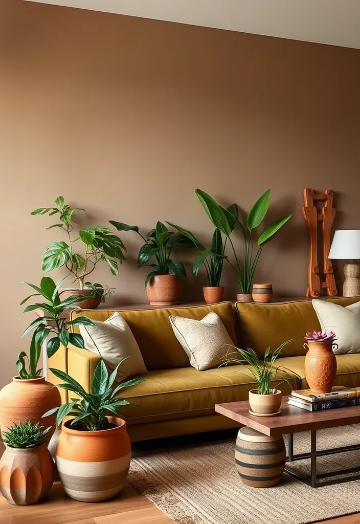 24 Comfy Living Room Ideas That'll Make You Want to Snuggle Up Right Now! - 2. Earthy Color Palettes