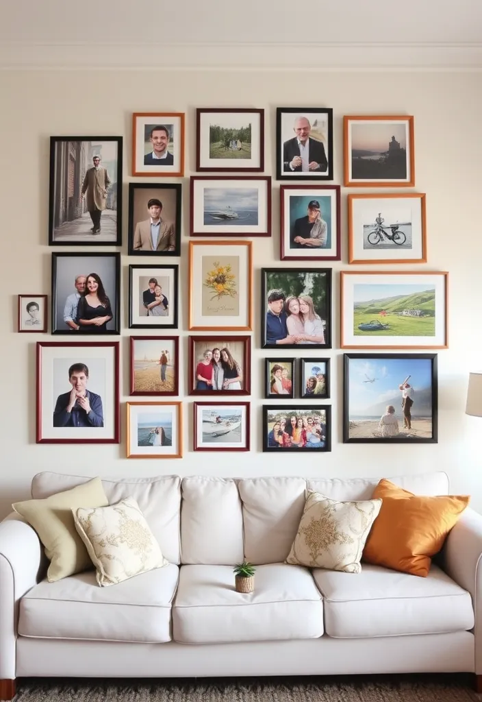24 Comfy Living Room Ideas That'll Make You Want to Snuggle Up Right Now! - 6. Personal Touches