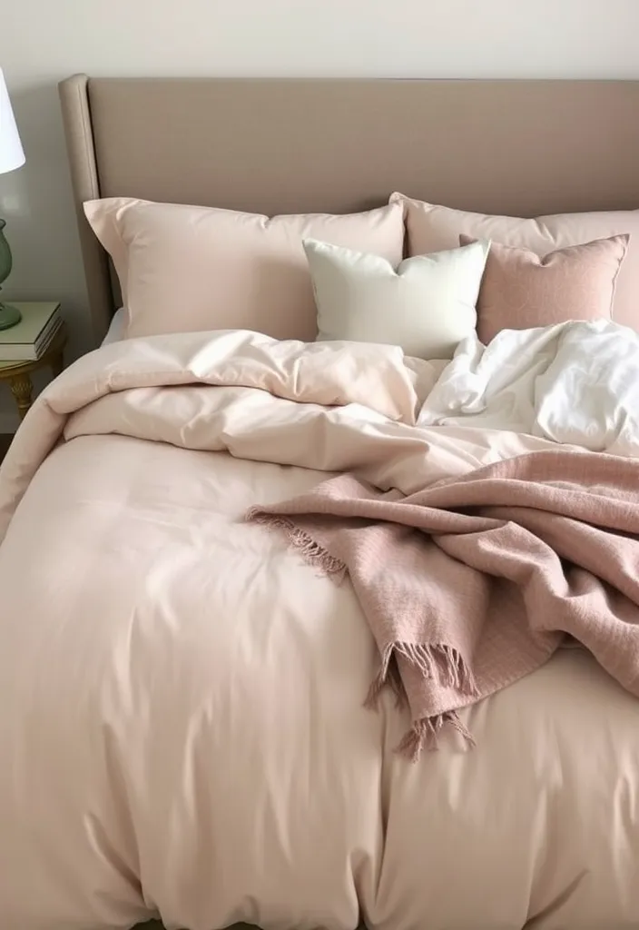 24 Cozy Apartment Bedroom Ideas That'll Make You Want to Snuggle Right In! - 12. Soft, Cozy Bedding