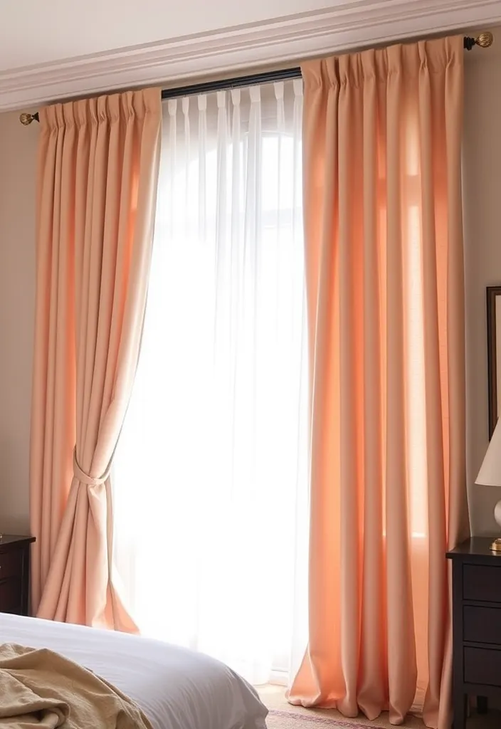 24 Cozy Apartment Bedroom Ideas That'll Make You Want to Snuggle Right In! - 14. Cozy Window Treatments