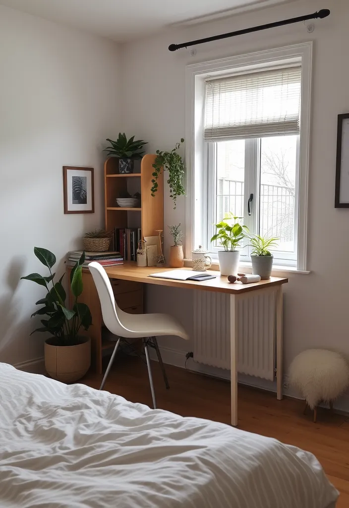 24 Cozy Apartment Bedroom Ideas That'll Make You Want to Snuggle Right In! - 16. Incorporate a Desk Space