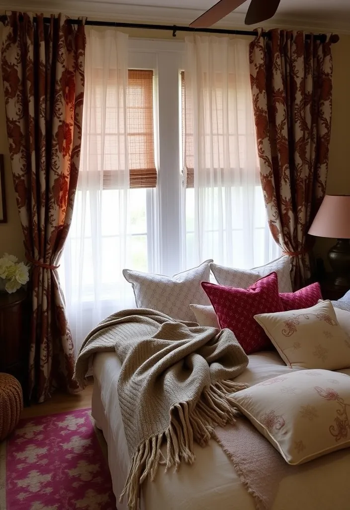 24 Cozy Apartment Bedroom Ideas That'll Make You Want to Snuggle Right In! - 17. Personal Touches with Textiles