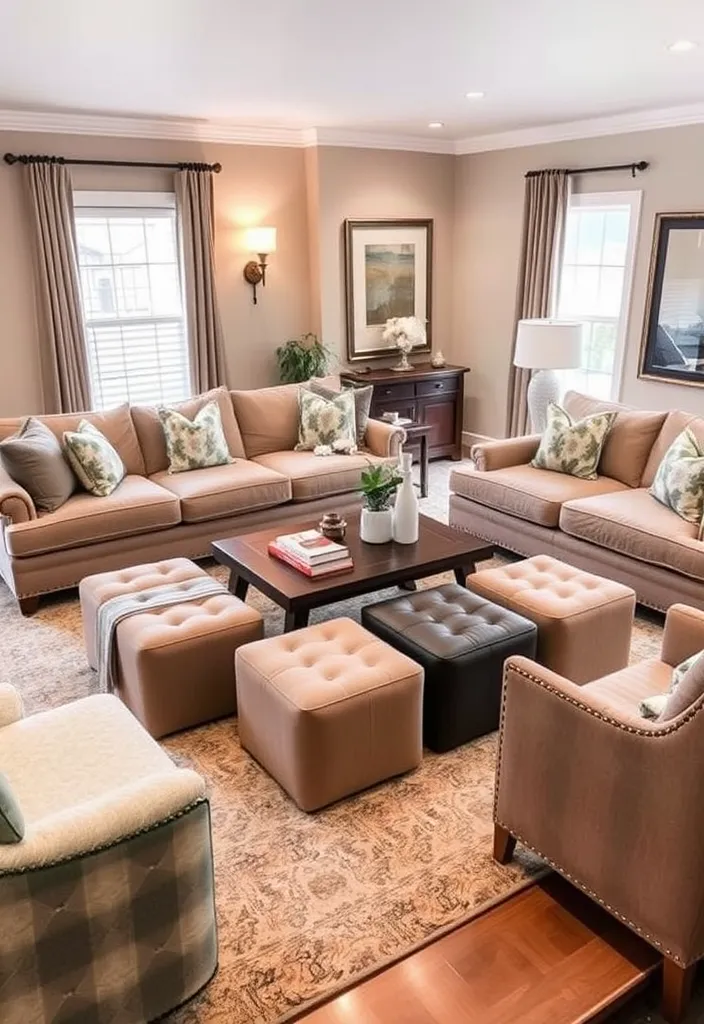 24 Cozy Living Room Design Ideas That Will Warm Your Heart! - 11. Functional Yet Cozy Furniture