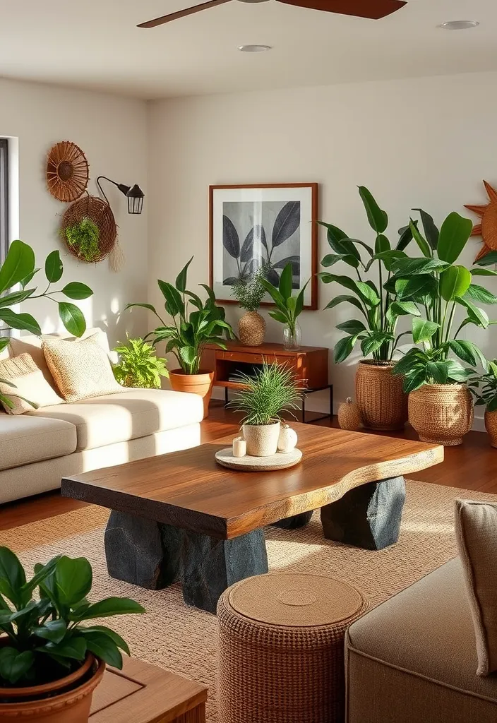 24 Cozy Living Room Design Ideas That Will Warm Your Heart! - 4. Incorporating Natural Elements