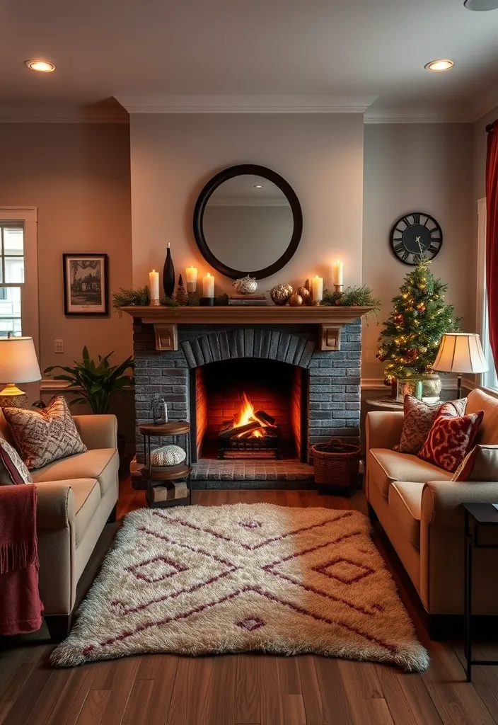 24 Cozy Living Room Design Ideas That Will Warm Your Heart! - 5. The Charm of a Fireplace