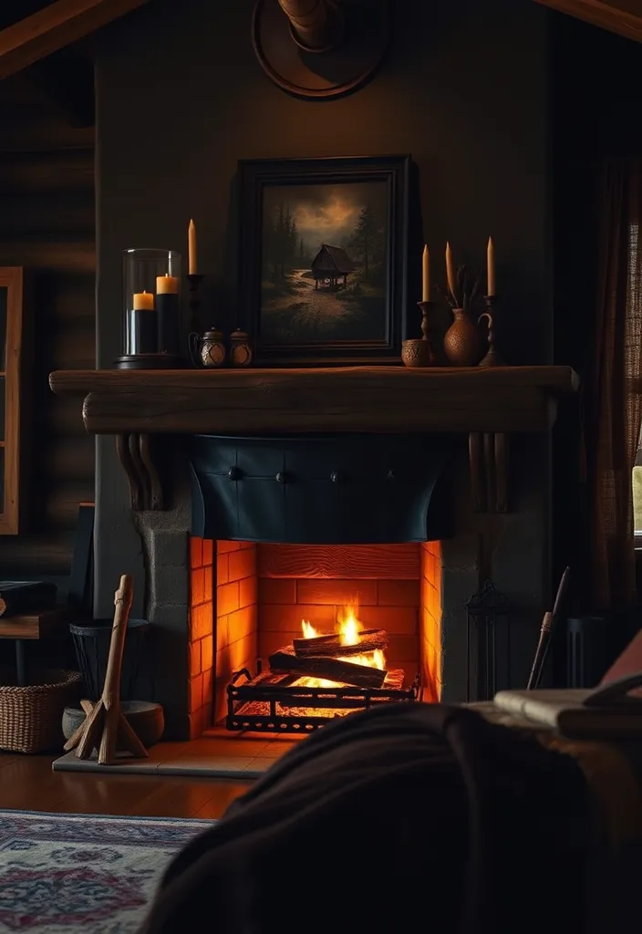 24 Dark Western Bedroom Ideas That’ll Make You Feel Like You’re in a Movie! - 14. Cozy Fireplaces