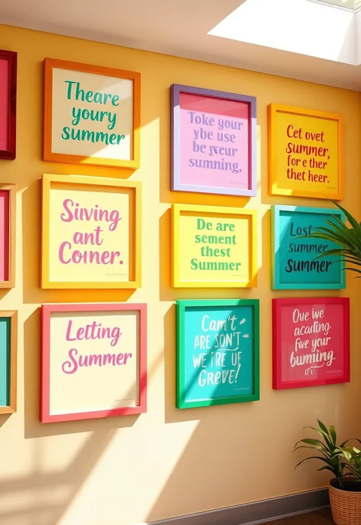 24 Jaw-Dropping Summer Room Ideas That Will Transform Your Space! - 20. Inspirational Summer Quotes