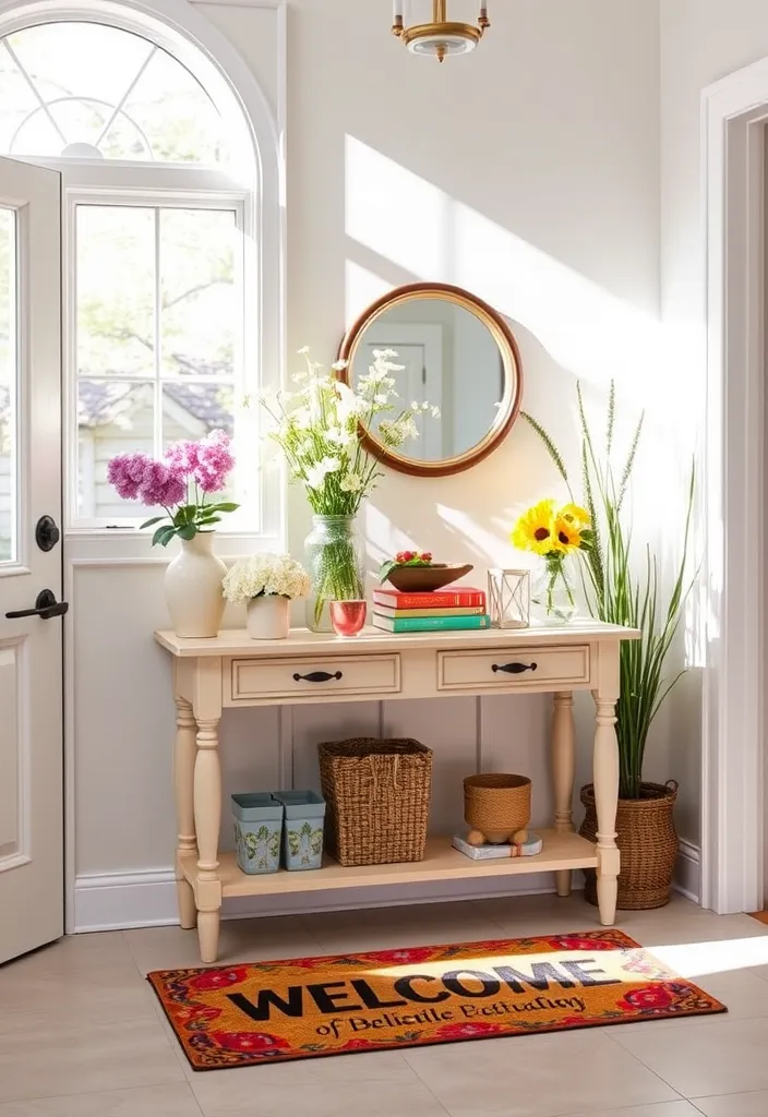 24 Jaw-Dropping Summer Room Ideas That Will Transform Your Space! - 22. Bright Entryway Inspiration