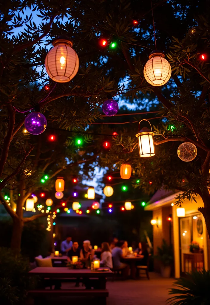 24 Jaw-Dropping Summer Room Ideas That Will Transform Your Space! - 23. Funky Outdoor Lighting