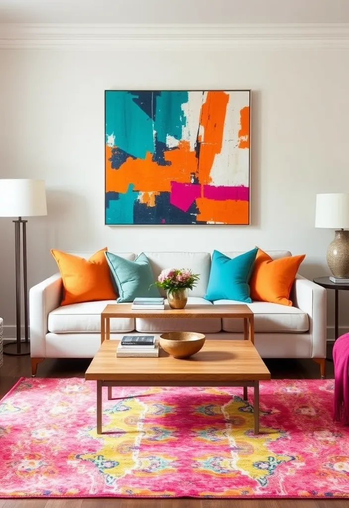 24 Jaw-Dropping Summer Room Ideas That Will Transform Your Space! - 5. Bright and Bold Accents
