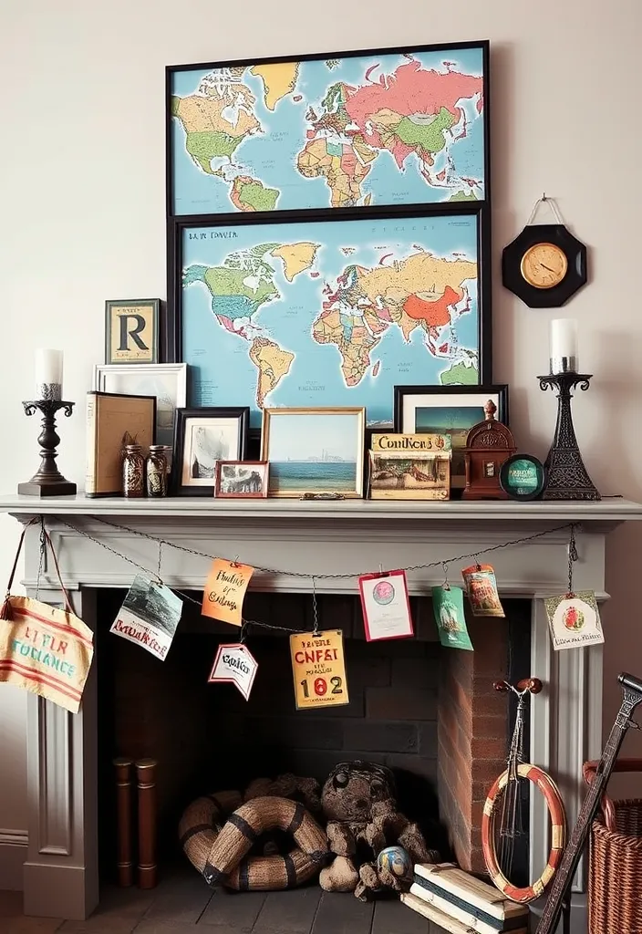 24 Living Room Mantle Decor Ideas That'll Transform Your Space! - 14. Themed Decor