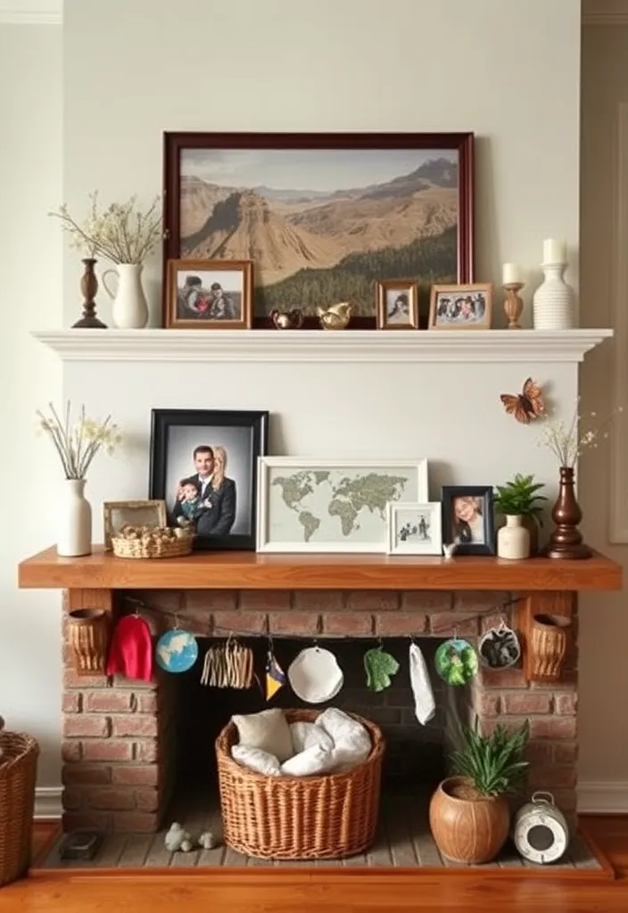 24 Living Room Mantle Decor Ideas That'll Transform Your Space! - 21. Personal Touches