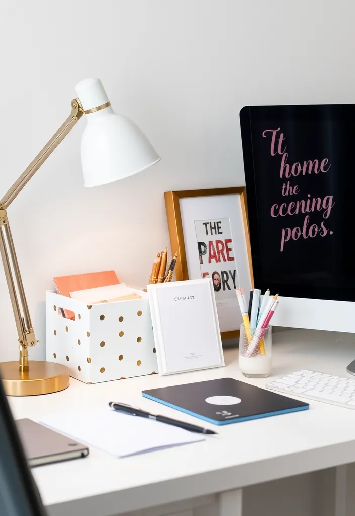 24 Luxury Dorm Room Ideas That'll Make You Feel Like Royalty! - 11. Elegant Desk Setup