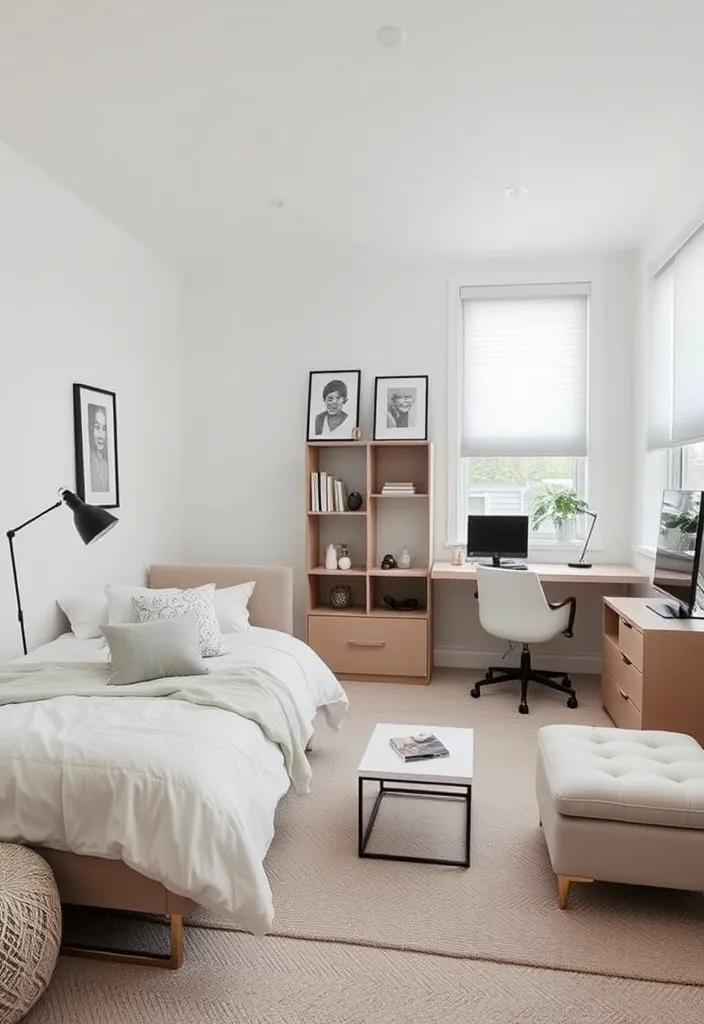 24 Luxury Dorm Room Ideas That'll Make You Feel Like Royalty! - 14. Minimalist Design