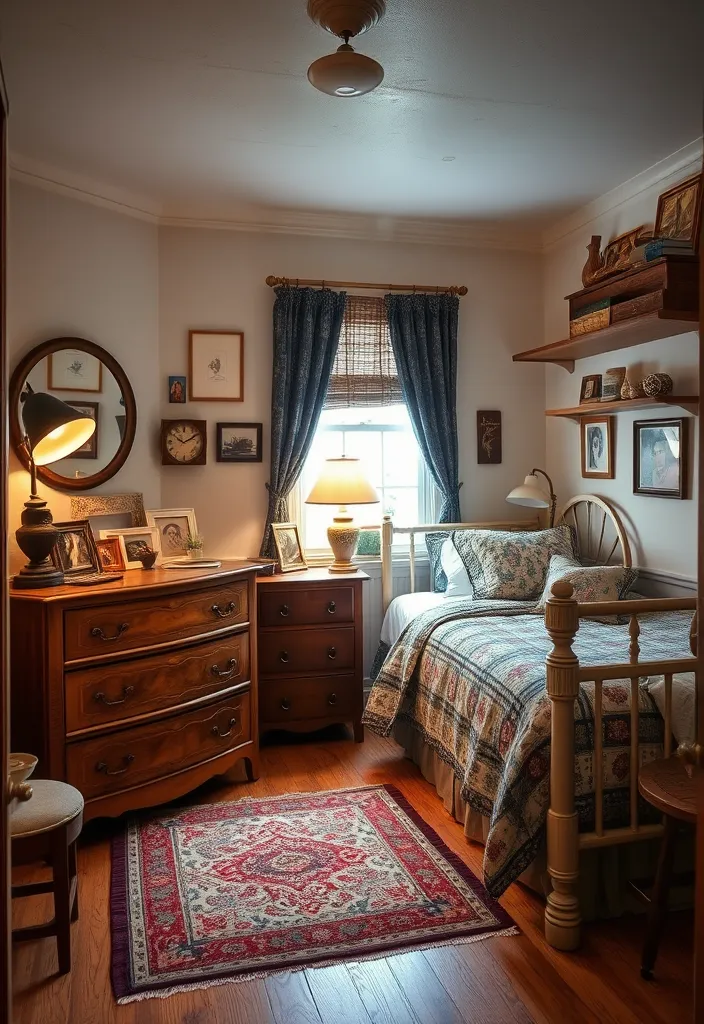 24 Luxury Dorm Room Ideas That'll Make You Feel Like Royalty! - 18. Vintage Touches