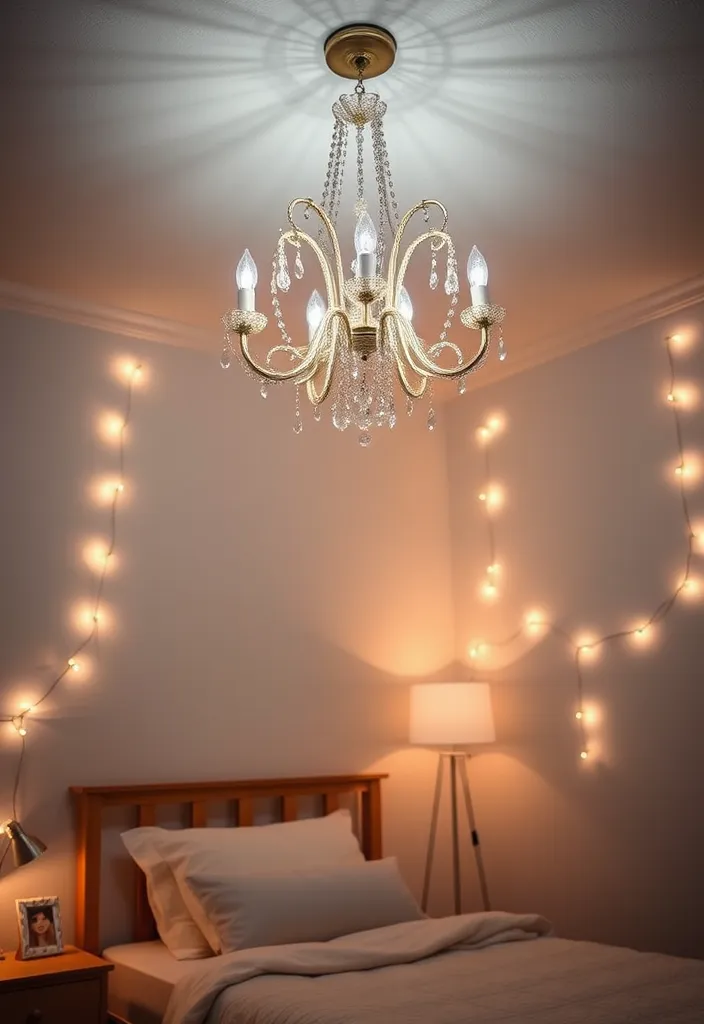 24 Luxury Dorm Room Ideas That'll Make You Feel Like Royalty! - 3. Elegant Lighting Fixtures
