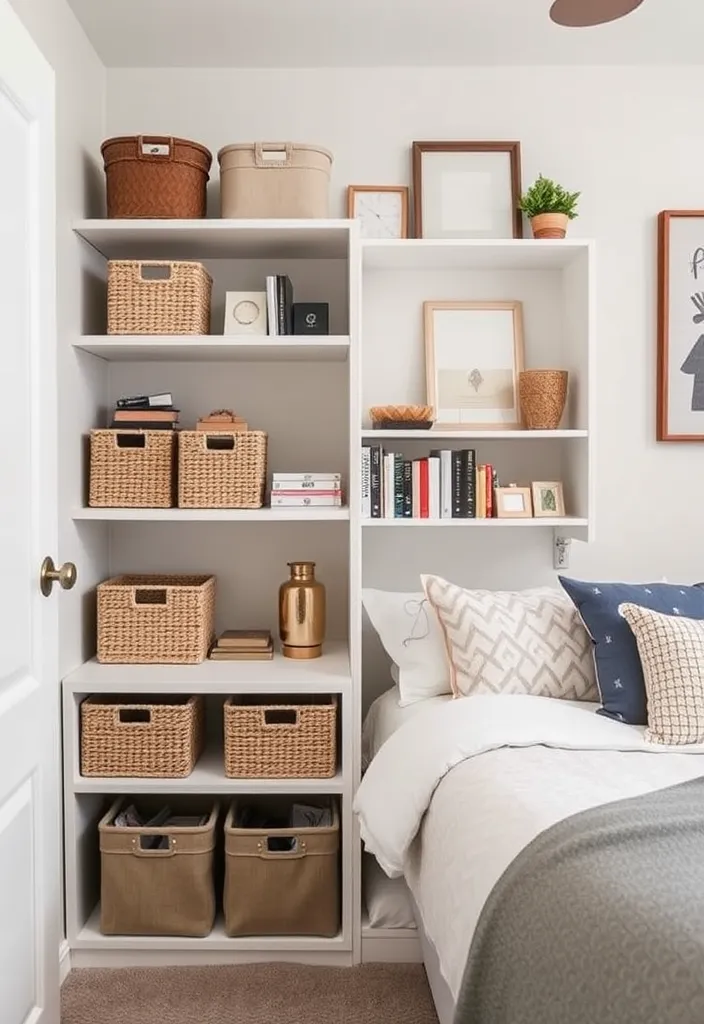 24 Luxury Dorm Room Ideas That'll Make You Feel Like Royalty! - 5. Chic Storage Solutions