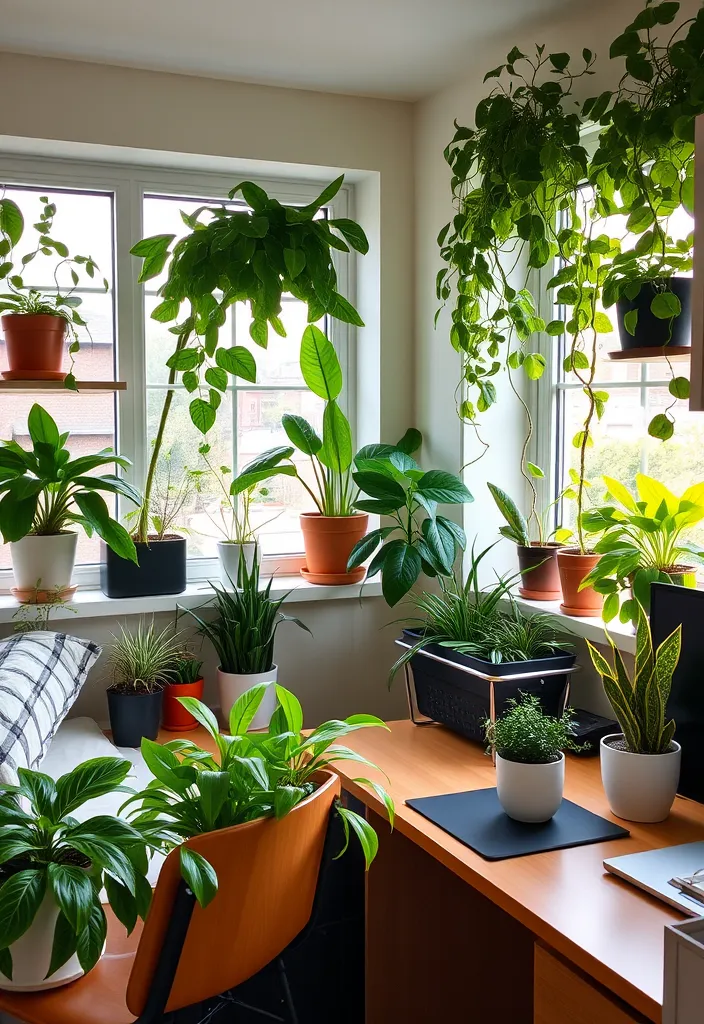 24 Luxury Dorm Room Ideas That'll Make You Feel Like Royalty! - 9. Greenery and Plants