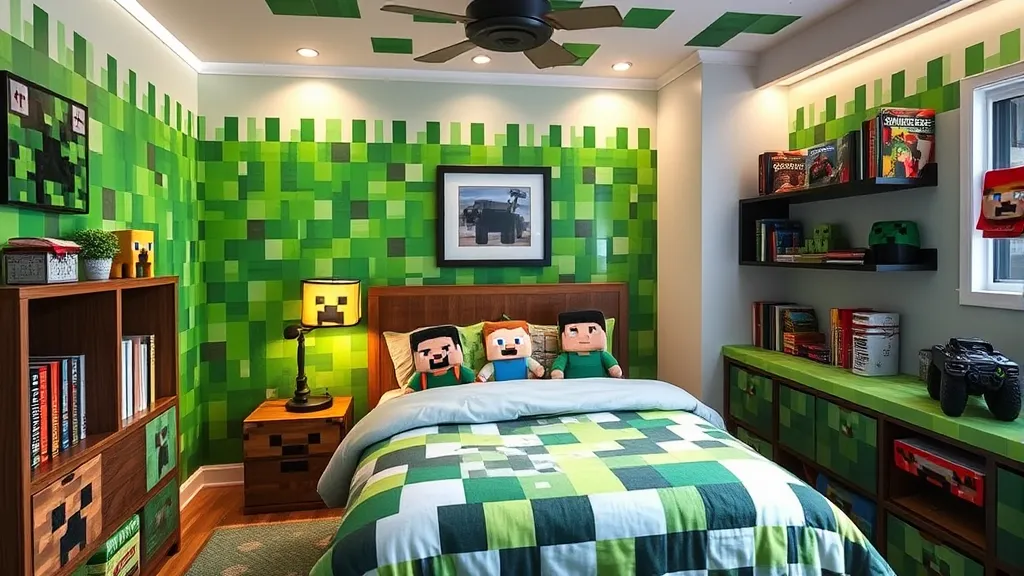 24 Minecraft Bedroom Ideas That'll Transform Your Space into a Gamer’s Paradise!