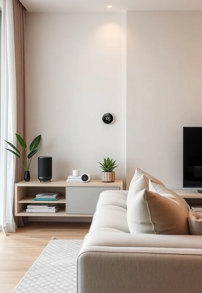24 Modern Living Room Decor Ideas That'll Make You Rethink Your Space! - 10. Smart Home Technology